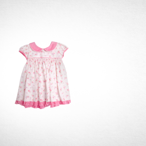 Baby Pink White Frock 2